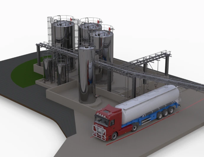 Structure industrielle 3D